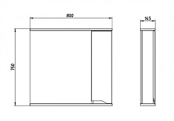 ASB-Mebel Мебель для ванной Бари 80 – фотография-3